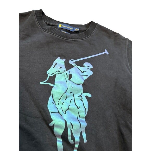 Polo Sport Big Pony Iridescent Crewneck Sweatshirt Men's Size Medium (Large) - Picture 2 of 8